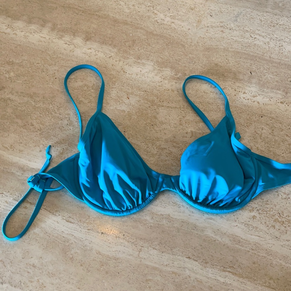 Skye turquoise bikini top